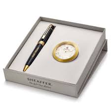 Luxury Pen Table Clock Gift